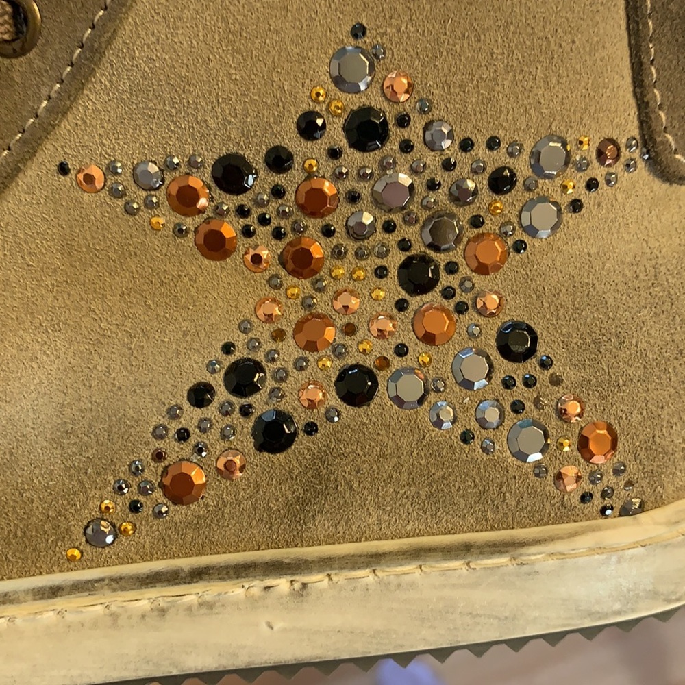 Distressed Jeweled Italian Sneakers *Brand New* *Never Worn* - Picture 9 of 9